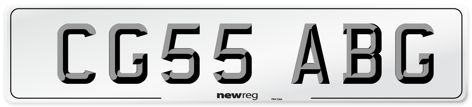 CG55 ABG Number Plate from New Reg